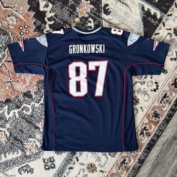 NFL x Nike Team Apparel Rob Gronkowski Patriots Youth Jersey - Picture 3 of 5